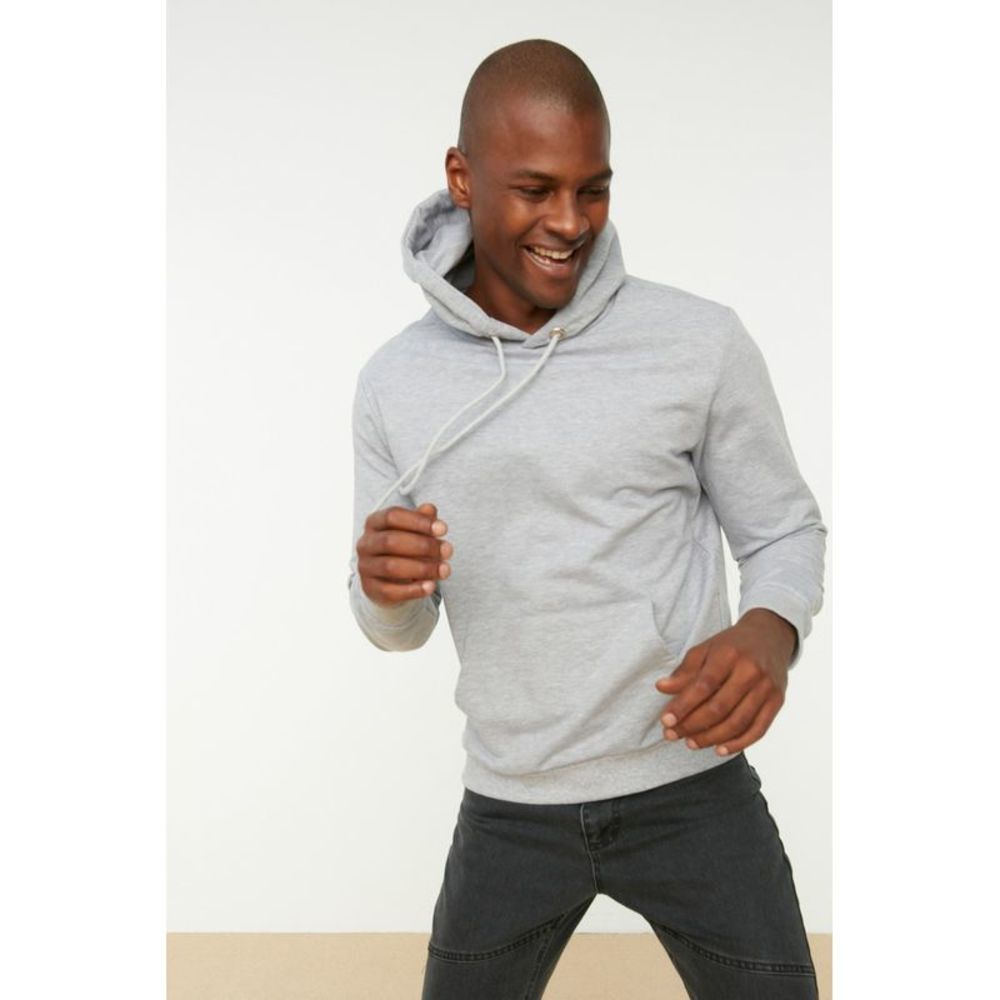 NWT Trendyol Men Regular Hood Knit Sweatshirt